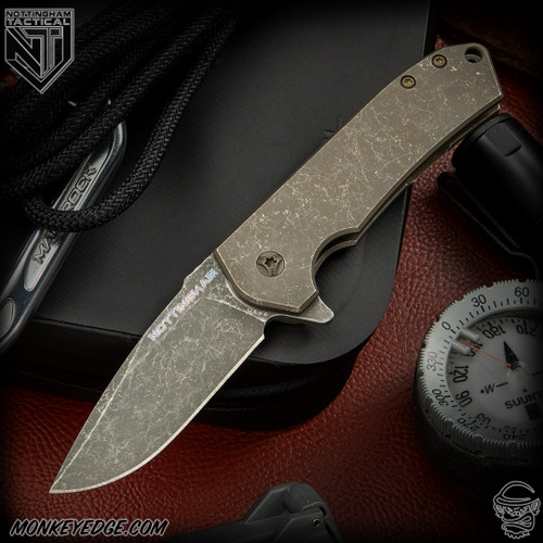 Nottingham Tactical: Ultra4 Folder Fild Edition - Titanium Blasted/Tumbled