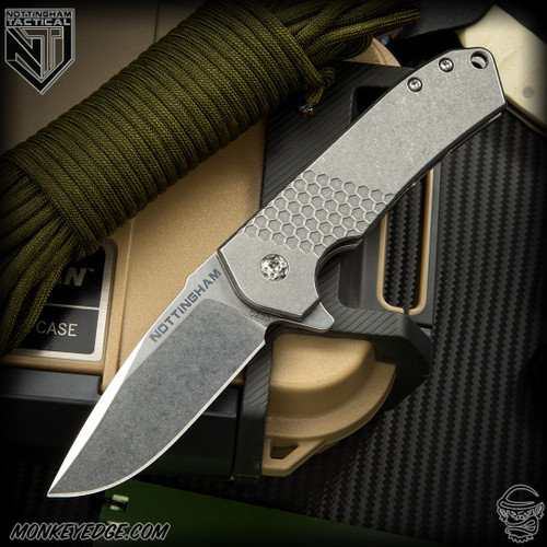 Bittering Thorns プロモ RF LGS445 未使用 FaB Monkey Edge - Nottingham Tactical: Ultra4 Folder - Titanium