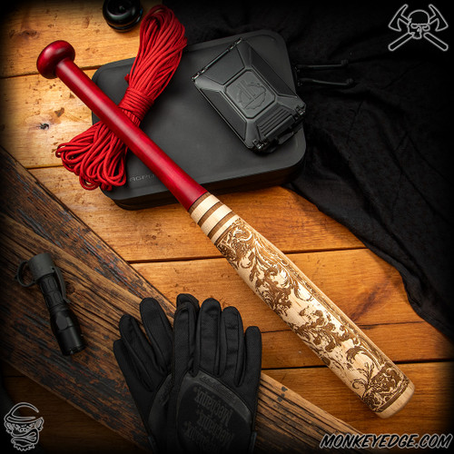 RMJ Tactical: Mini Slugger - Scrollwork Natural/Red