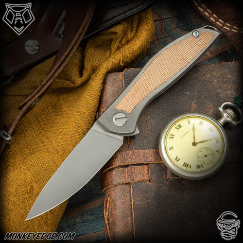 Shirogorov Knives: Neon NL - Tumbled/Natural Micarta