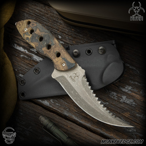 Steve Ryan: Rhino - Acid Washed/Sangria Micarta