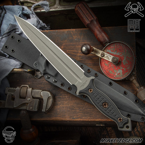 RMJ USA Fixed Blade: Nightshade - Tungsten Monkey Edge FRAG Pattern