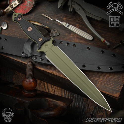 RMJ USA Fixed Blade: Nightshade - Sniper Green Monkey Edge FRAG Pattern
