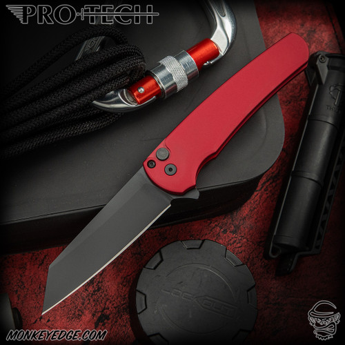 Pro-Tech Knives: Malibu Reverse Tanto - Black/Red