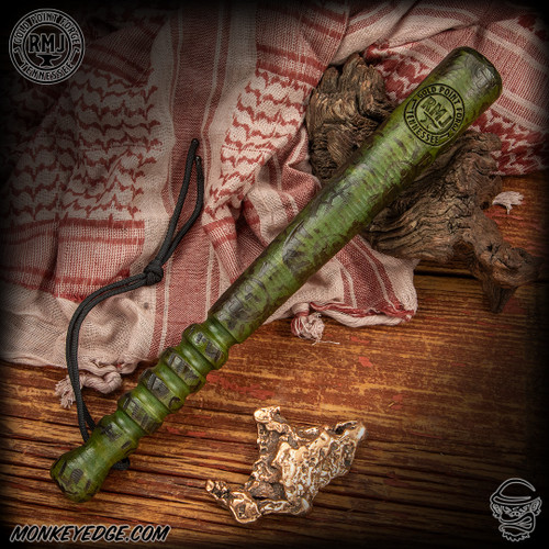 RMJ Tactical: Gold Point Loaded Honey Stick - Green Aztec Death God
