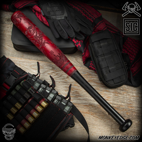 RMJ Tactical: Mini Slugger - Scrollwork Red/Black
