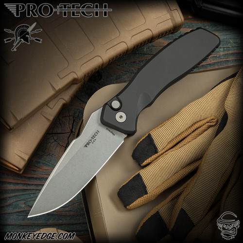 Pro-Tech Knives: Pallas - Stonewashed/Black