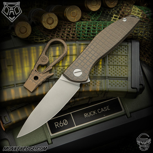 Shirogorov Knives: Neon Monkey Edge FRAG Pattern - Bronze