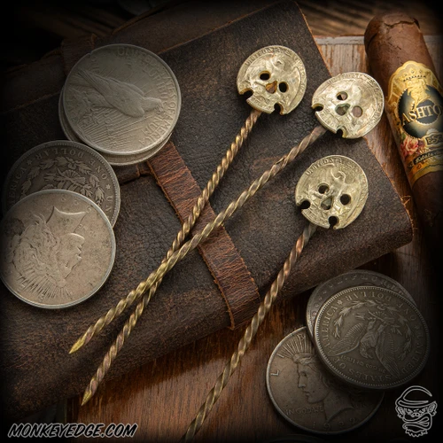 The Junkyard Alchemist Cocktail Skewer Set - Silver/Bronze