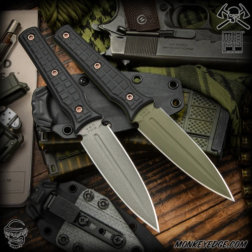 RMJ Tactical Fixed Blade: Orlando Special (CPM-3V) - Monkey Edge FRAG Pattern