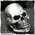 Ace Metal Works Bead: Ace Bolt Skull - Silver