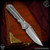 Chris Reeve Knives Folder: Inkosi Large Inlay - Drop Point Black Micarta Left Handed