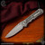 Chris Reeve Knives Folder: Inkosi Large Inlay - Drop Point Black Micarta Left Handed