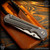 Chris Reeve Knives Folder: Inkosi Large Inlay - Tanto Black Micarta Left Handed