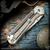 Chris Reeve Knives Folder: Sebenza 31 Small Inlay - Drop Point Bog Oak Polished