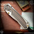 Chris Reeve Knives Folder: Sebenza 31 Small Inlay - Drop Point Macassar Ebony Polished