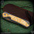 Chris Reeve Knives Folder: Sebenza 31 Small Inlay - Drop Point Box Elder Boomerang Damascus