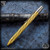 Nottingham Tactical: Standard Pen - Brass Tumbled Spiral Fluted - TiClicker