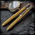 Nottingham Tactical: Standard Pen - Brass Tumbled Spiral Fluted w/Dots - TiClicker