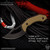 Skyraider Knives: SRK-1 Skinner Fixed Blade - Black Nitride