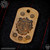 Starlingear Leather Patch: Dog Tag Fidelitas - Tan (SG3354)