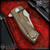 George Knives ESV Flipper - Stonewashed/Bronze Monkey Edge FRAG Pattern