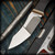 MITKY Custom Knives: Custom Fixed Blade - Compound Grind/Mokume (MIT0002-MW1140)