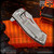 George Knives ESV Flipper - Stonewashed Monkey Edge FRAG Pattern