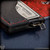 Chattanooga Leather Works Single Shot Card Wallet (for Tactile Bexar and SAK Cadet) - Black/Red