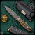 Blackside Customs + Starlingear Phase 7 Dagger - Damascus/Copper Vintage (BSC0153)