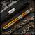 Dmitry Streltsov Pen: Ace - Titanium Polished/Bronze Monkey Edge FRAG Pattern (DSP0366-MD554)