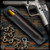 Dmitry Streltsov Pen: Ace - Titanium Polished/Bronze Monkey Edge FRAG Pattern (DSP0366-MD554)
