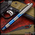 Dmitry Streltsov Pen: Ace - Titanium Polished/Blue Monkey Edge FRAG Pattern (DSP0379-MQ175)