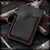 Chattanooga Leather Works Lo-Tech Card Wallet - Black/Red Monkey Edge Exclusive