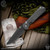 Chris Reeve Knives Folder: Sebenza 31 Large Inlay - Drop Point Black Micarta Boomerang Damascus