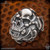 Dmitry Streltsov Bead: Froggy Skull - Silver