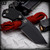 Blackside Customs: Strider SLCC Tanto - Black/Black G10 Monkey Edge FRAG Pattern