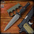 RMJ Tactical Fixed Blade: Raider Dagger - Tungsten Monkey Edge FRAG Pattern