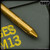 Fellhoelter TiBolt Pen - Brass Tumbled Mudshark
