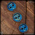 Dmitry Streltsov Button Set: Lucky Peaky Blinder - Cobalt Blues