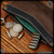 Starlingear Leather Bank Bag - Two Tone w/Green Lining
