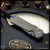 Chris Reeve Knives Folder: Sebenza 31 Small - Drop Point Boomerang Damascus Left Handed