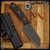 RMJ Tactical Fixed Blade: Osprey 9 - Cobalt/Redline Carbon Fiber