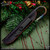 Bawidamann Sugar Shiv - Titanium Winter Storm w/Leather Sheath
