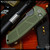 Pro-Tech Knives: Rockeye (Les George Design) - Smoke Grey DLC/Green