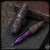 Dmitry Streltsov Pen: Zeppelin - Titanium Bad Teddy Hand Engraved Purple
