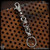 Dmitry Streltsov Keyring: Lucky Skull - Titanium Damask Engraved Bronze