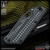 Mick Strider Custom: SnG Drop Point Nightmare Trisula Grind - Black Magma/Grey and Black Monkey Edge FRAG Pattern