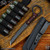 RMJ Tactical Fixed Blade: Stabby Guy (SG) - Textured Black Widow