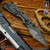 Mick Strider Custom: SnG Tanto Nightmare Trisula Grind - Black Magma/OD Green Monkey Edge FRAG Pattern (MSC0433)